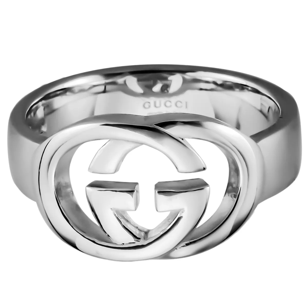 ❌️SOLD❌️ NWT‼️ Gucci Interlocking Silver Ring Size 8
